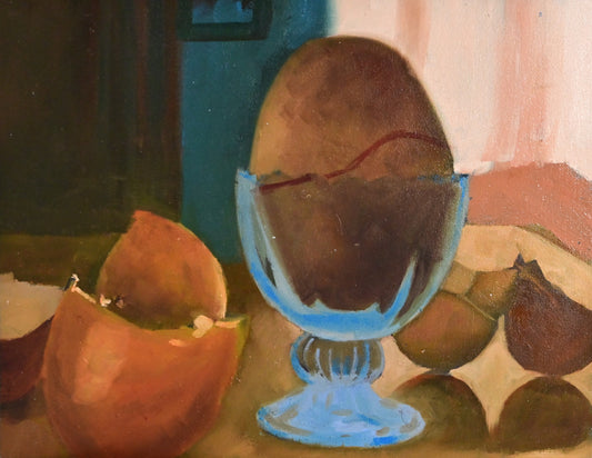 Cracked Eggs Still Life