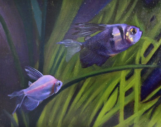 2 Fish Wildlife Painting
